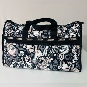 LeSportsac Boston Weekender Large Duffle Floral Travel Bag